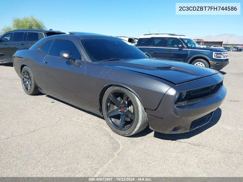 2015 Dodge Challenger R/T Plus VIN: 2C3CDZBT7FH744586 Lot: 40672887