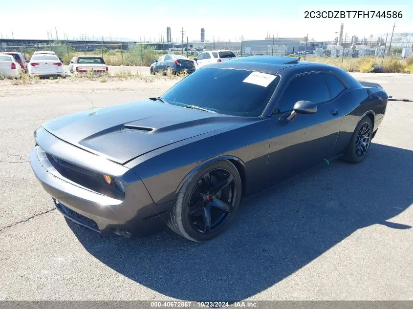 2C3CDZBT7FH744586 2015 Dodge Challenger R/T Plus