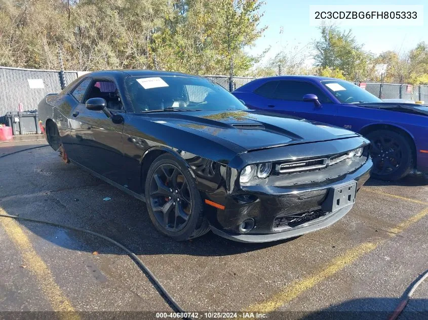 2015 Dodge Challenger Sxt Plus VIN: 2C3CDZBG6FH805333 Lot: 40680742