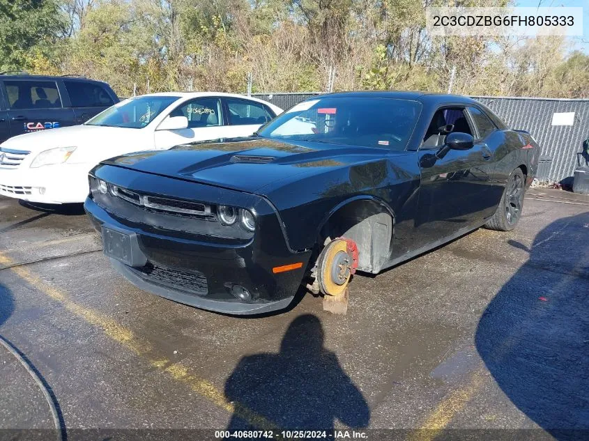 2015 Dodge Challenger Sxt Plus VIN: 2C3CDZBG6FH805333 Lot: 40680742