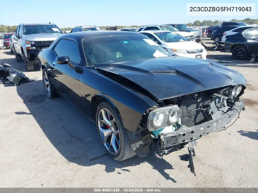 2C3CDZBG5FH719043 2015 Dodge Challenger Sxt Plus