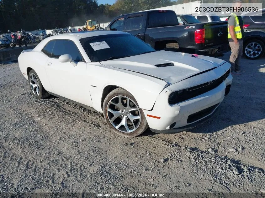 2015 Dodge Challenger R/T Plus VIN: 2C3CDZBT3FH906536 Lot: 40690144