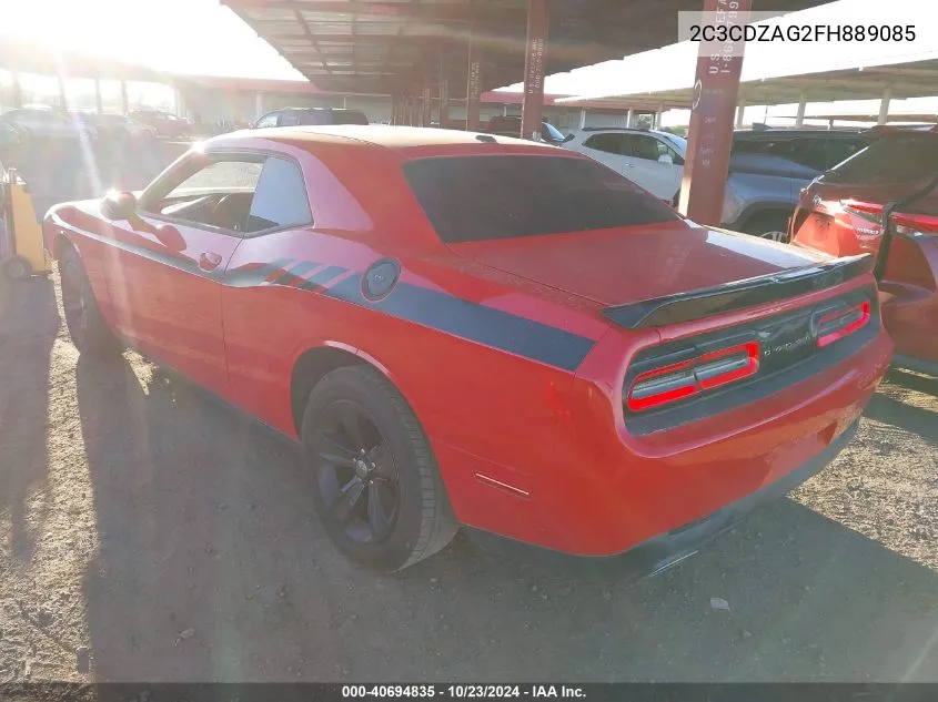 2015 Dodge Challenger Sxt VIN: 2C3CDZAG2FH889085 Lot: 40694835