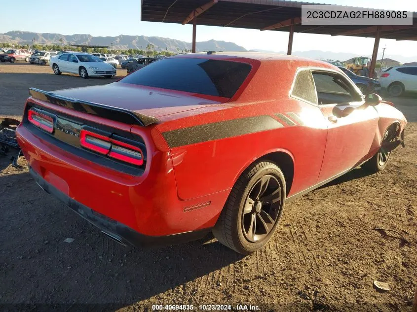 2C3CDZAG2FH889085 2015 Dodge Challenger Sxt