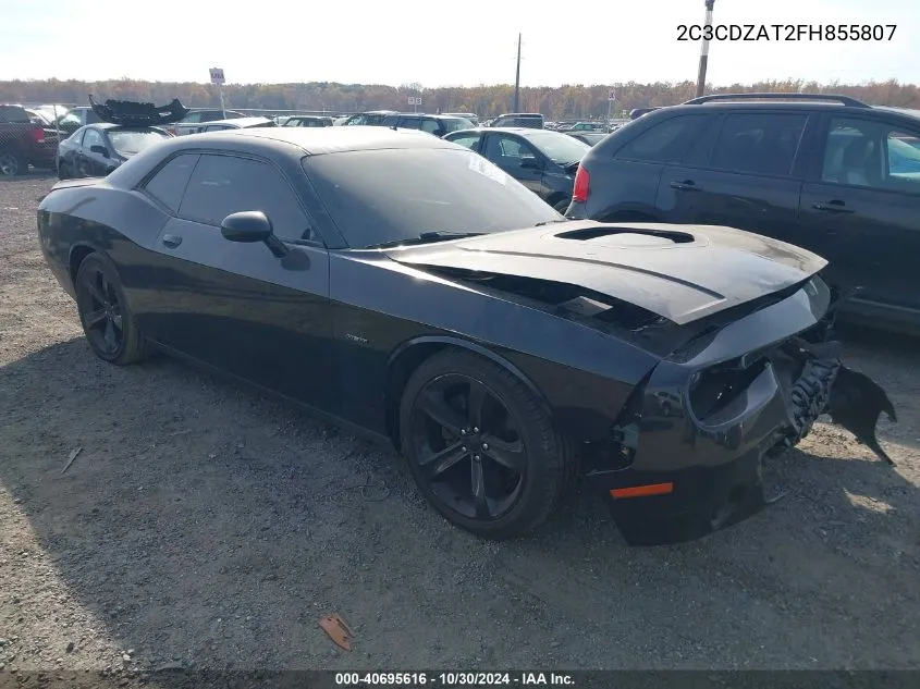 2015 Dodge Challenger Sxt Or R/T VIN: 2C3CDZAT2FH855807 Lot: 40695616