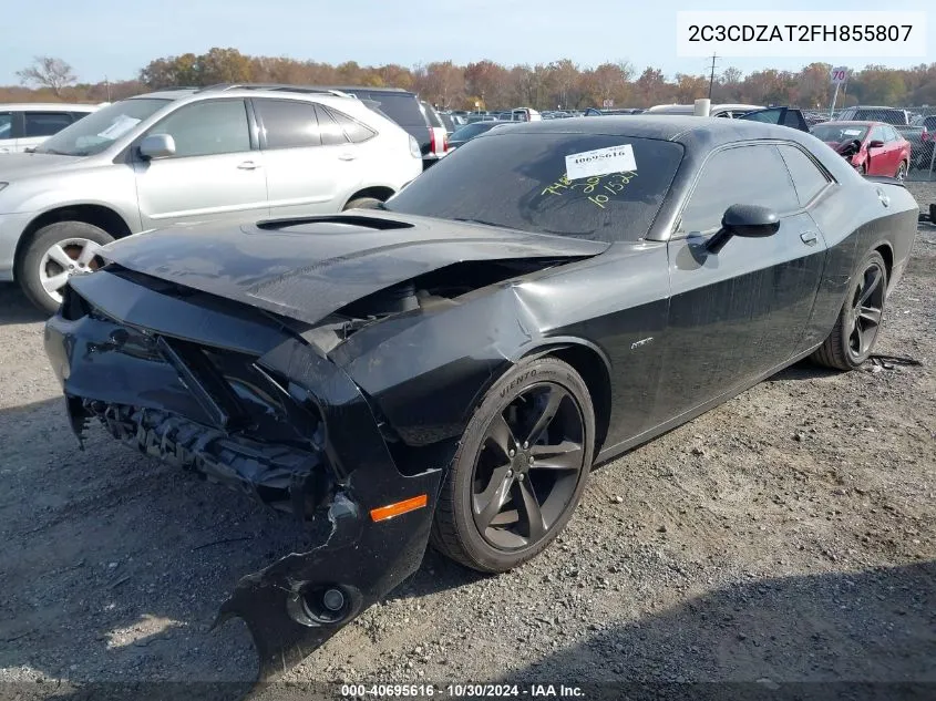 2015 Dodge Challenger Sxt Or R/T VIN: 2C3CDZAT2FH855807 Lot: 40695616