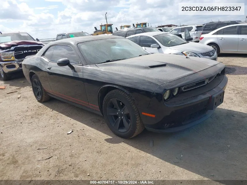 2015 Dodge Challenger Sxt VIN: 2C3CDZAG6FH823347 Lot: 40704757