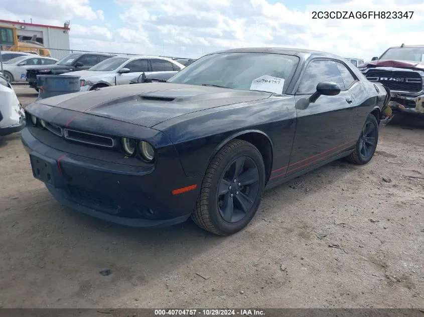 2015 Dodge Challenger Sxt VIN: 2C3CDZAG6FH823347 Lot: 40704757