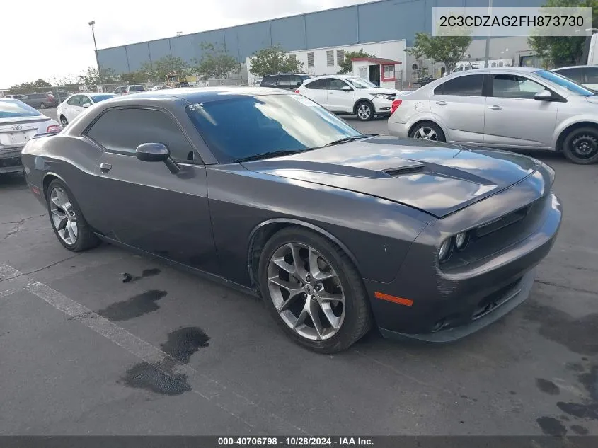 2015 Dodge Challenger Sxt Or R/T VIN: 2C3CDZAG2FH873730 Lot: 40706798