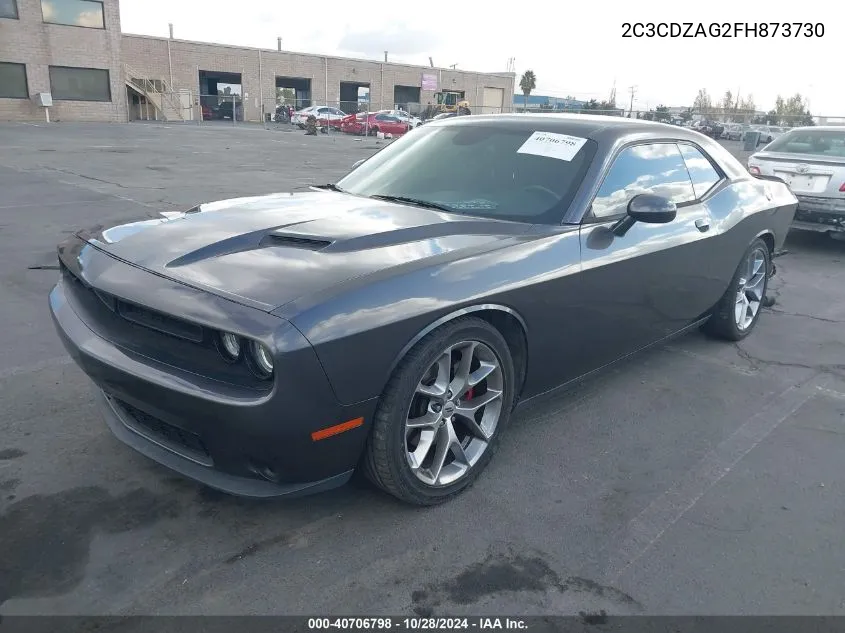 2015 Dodge Challenger Sxt Or R/T VIN: 2C3CDZAG2FH873730 Lot: 40706798