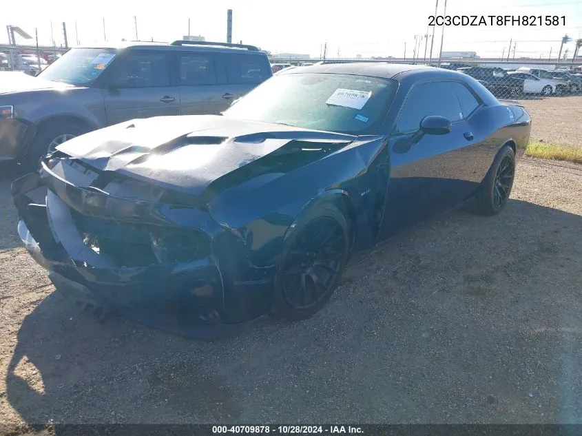 2015 Dodge Challenger R/T VIN: 2C3CDZAT8FH821581 Lot: 40709878