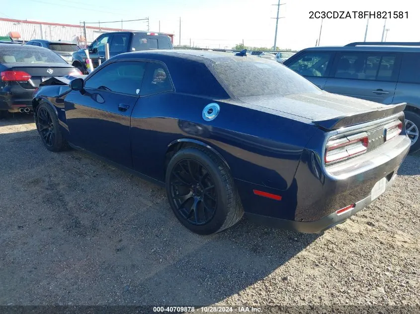 2015 Dodge Challenger R/T VIN: 2C3CDZAT8FH821581 Lot: 40709878