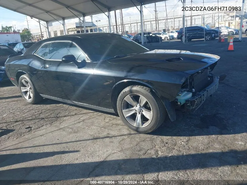 2015 Dodge Challenger Sxt VIN: 2C3CDZAG6FH710983 Lot: 40716904