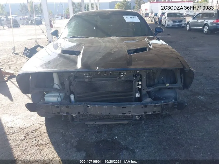 2C3CDZAG6FH710983 2015 Dodge Challenger Sxt