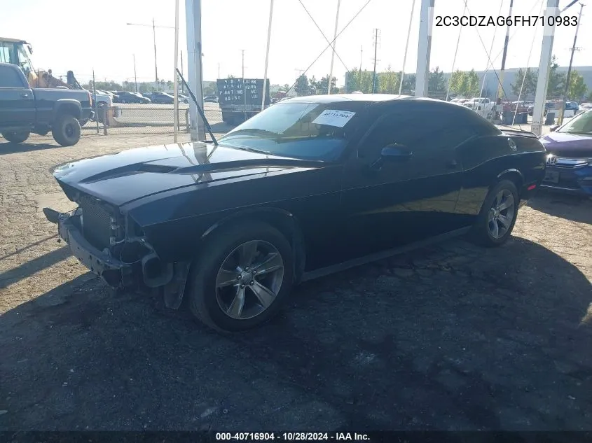 2C3CDZAG6FH710983 2015 Dodge Challenger Sxt