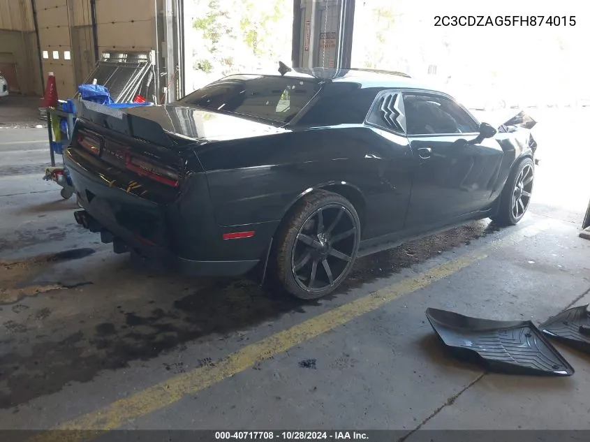 2015 Dodge Challenger Sxt VIN: 2C3CDZAG5FH874015 Lot: 40717708