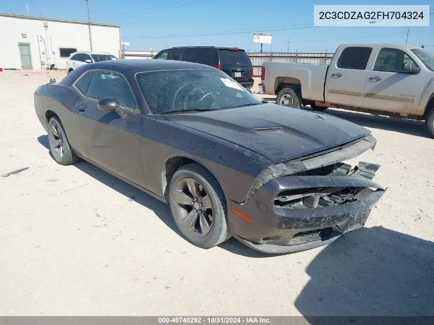 2C3CDZAG2FH704324 2015 Dodge Challenger Sxt