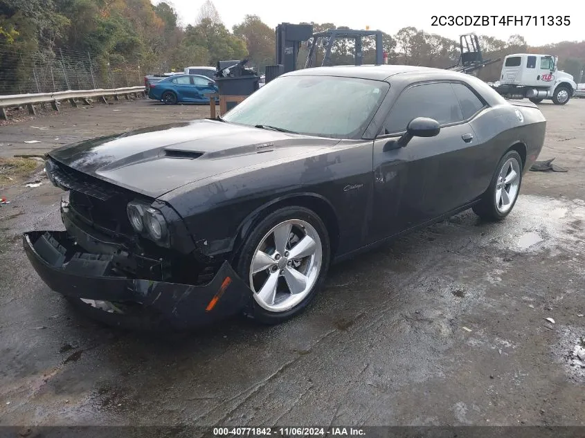 2015 Dodge Challenger R/T Plus VIN: 2C3CDZBT4FH711335 Lot: 40771842