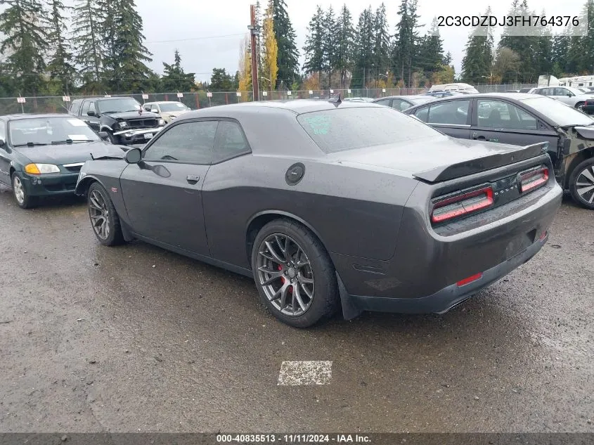 2015 Dodge Challenger Srt 392 VIN: 2C3CDZDJ3FH764376 Lot: 40835513