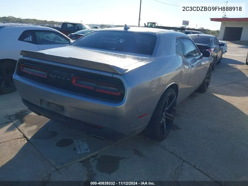 2C3CDZBG9FH888918 2015 Dodge Challenger Sxt Plus