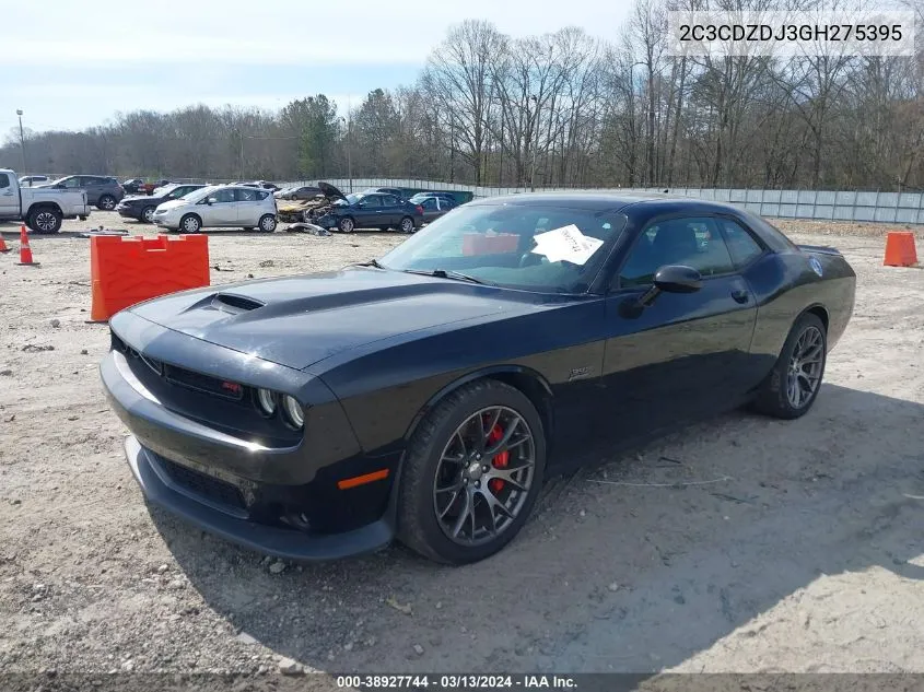 2C3CDZDJ3GH275395 2016 Dodge Challenger Srt 392