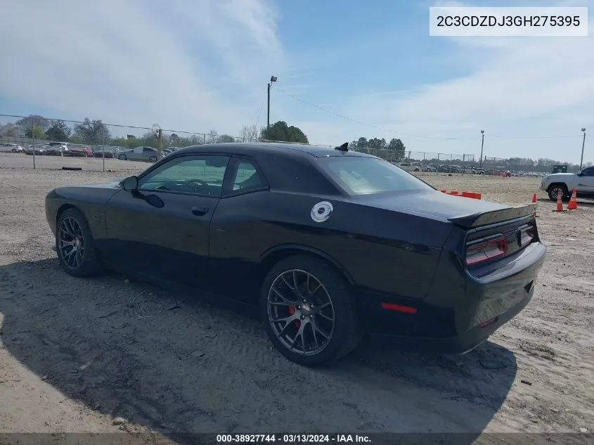 2C3CDZDJ3GH275395 2016 Dodge Challenger Srt 392