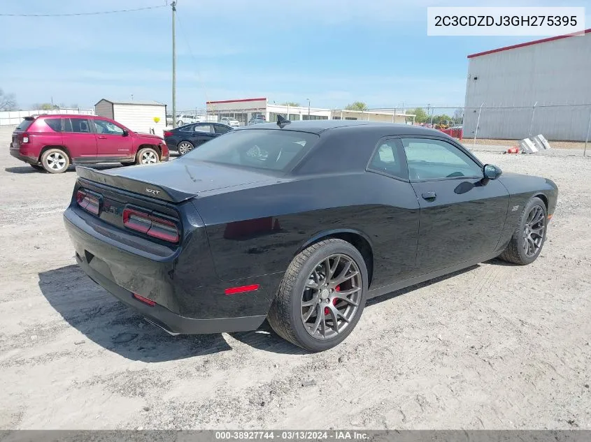 2C3CDZDJ3GH275395 2016 Dodge Challenger Srt 392