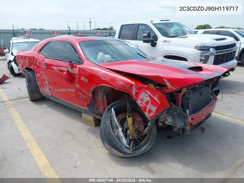 2016 Dodge Challenger Srt 392 VIN: 2C3CDZDJ9GH119717 Lot: 39307746