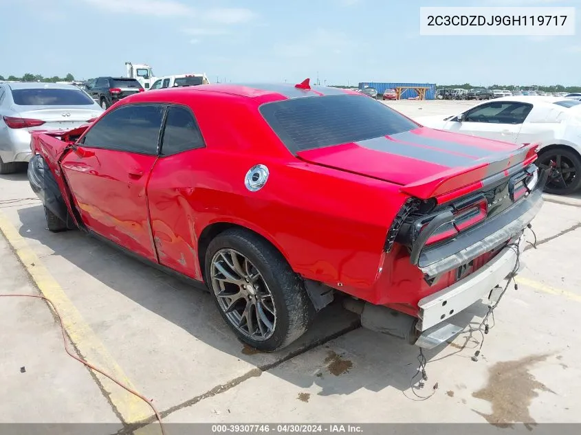 2C3CDZDJ9GH119717 2016 Dodge Challenger Srt 392