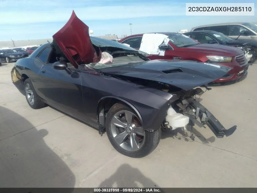 2C3CDZAGXGH285110 2016 Dodge Challenger Sxt