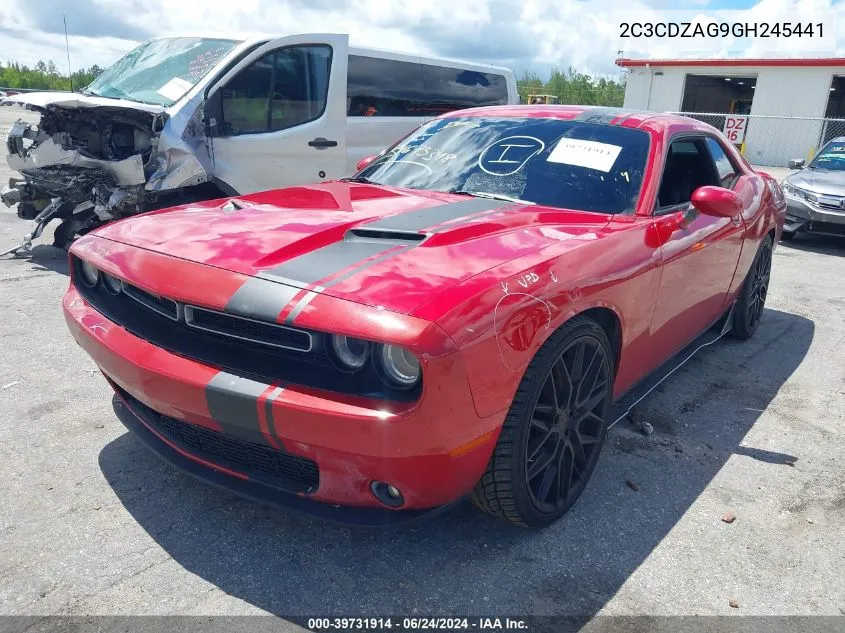 2C3CDZAG9GH245441 2016 Dodge Challenger Sxt Plus