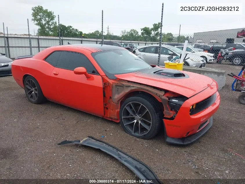 2016 Dodge Challenger 392 Hemi Scat Pack Shaker VIN: 2C3CDZFJ2GH283212 Lot: 39880374