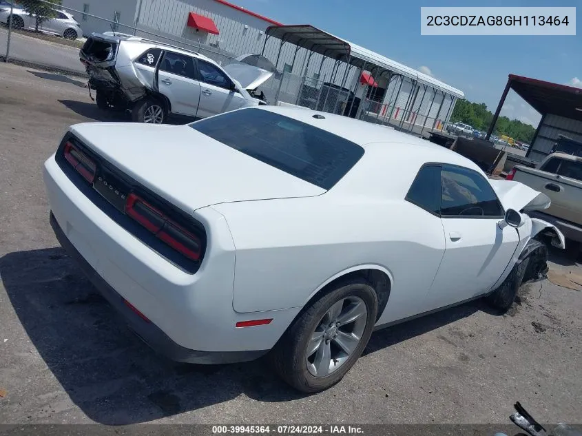 2C3CDZAG8GH113464 2016 Dodge Challenger Sxt