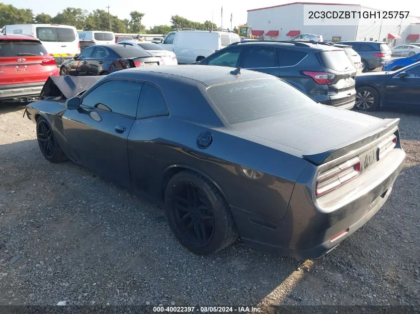 2C3CDZBT1GH125757 2016 Dodge Challenger R/T Plus