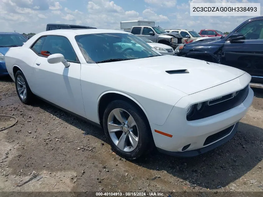 2016 Dodge Challenger Sxt VIN: 2C3CDZAG0GH338493 Lot: 40104913