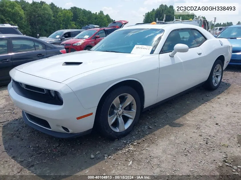 2016 Dodge Challenger Sxt VIN: 2C3CDZAG0GH338493 Lot: 40104913