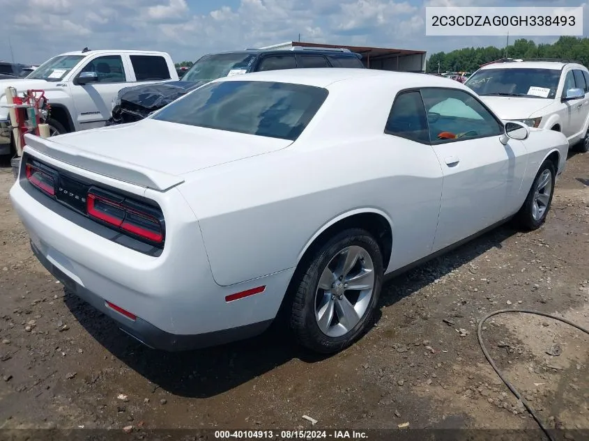 2C3CDZAG0GH338493 2016 Dodge Challenger Sxt