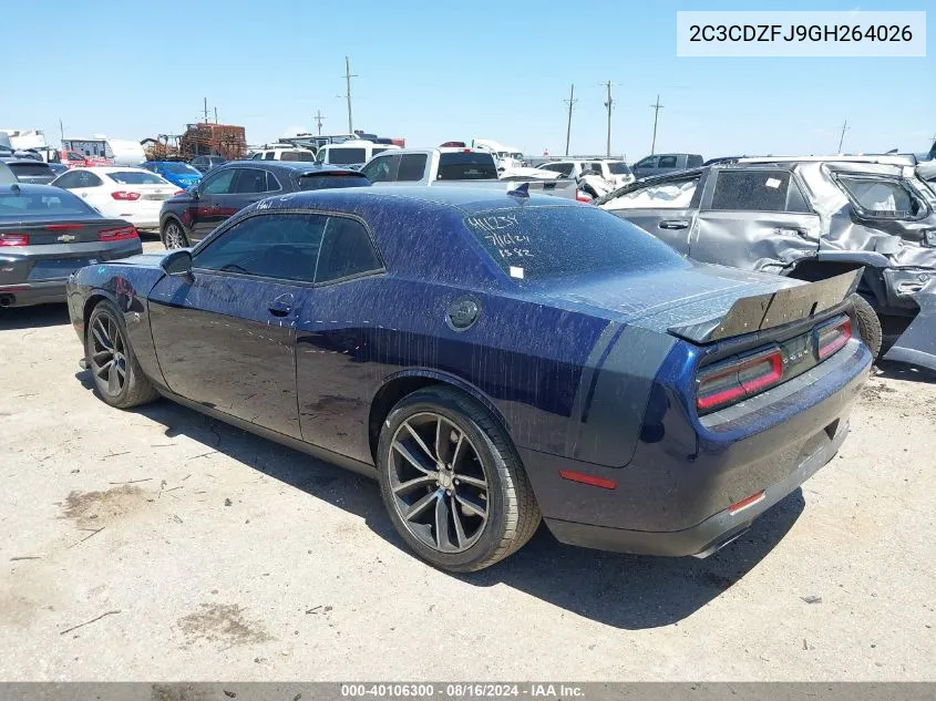 2016 Dodge Challenger 392 Hemi Scat Pack Shaker VIN: 2C3CDZFJ9GH264026 Lot: 40106300