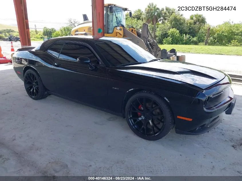 2C3CDZBT5GH284474 2016 Dodge Challenger R/T Plus