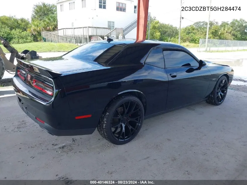 2C3CDZBT5GH284474 2016 Dodge Challenger R/T Plus