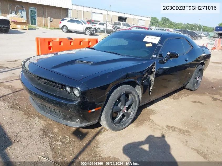 2016 Dodge Challenger R/T VIN: 2C3CDZBT9GH271016 Lot: 40146366