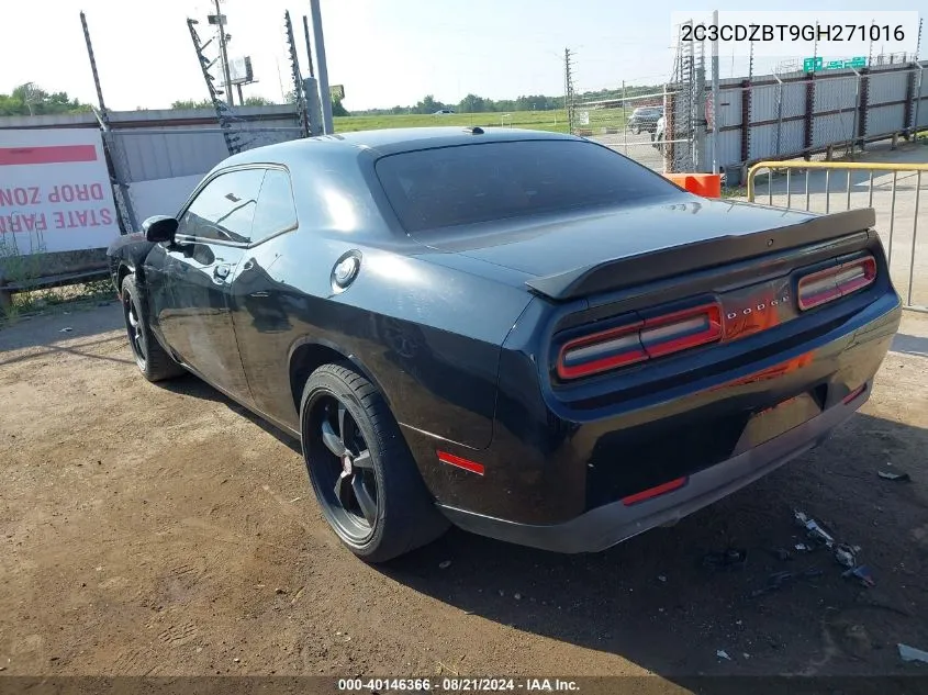 2016 Dodge Challenger R/T VIN: 2C3CDZBT9GH271016 Lot: 40146366