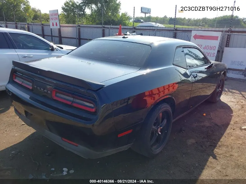 2C3CDZBT9GH271016 2016 Dodge Challenger R/T