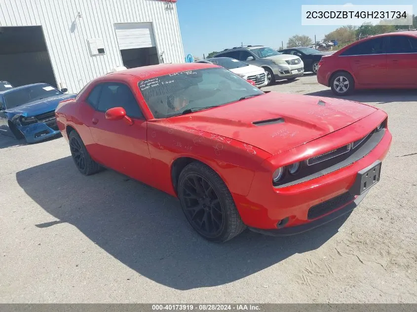 2C3CDZBT4GH231734 2016 Dodge Challenger R/T