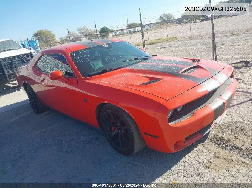 2C3CDZC9XGH325605 2016 Dodge Challenger Srt Hellcat