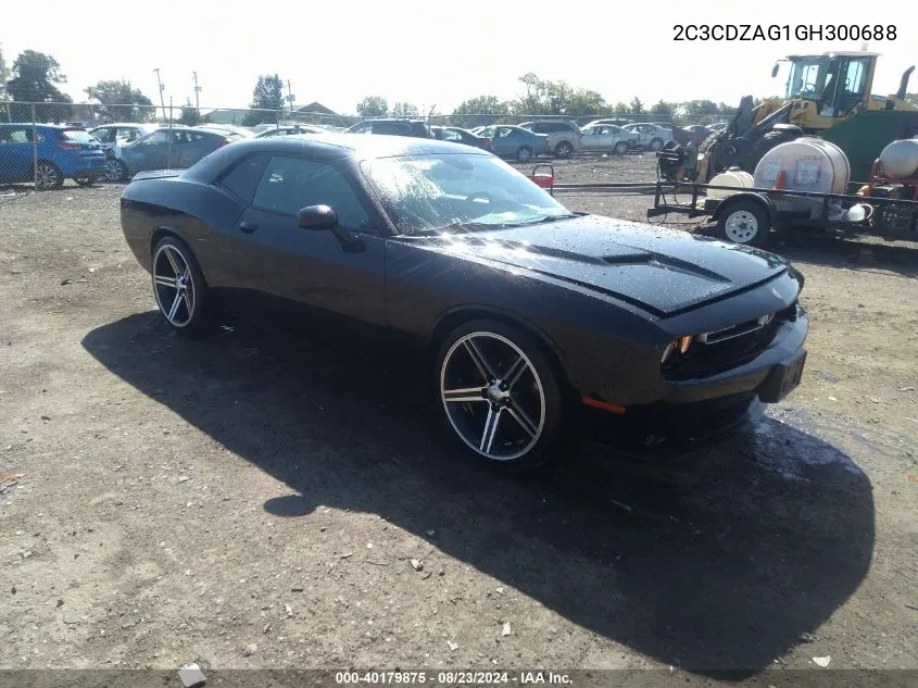 2016 Dodge Challenger Sxt Plus VIN: 2C3CDZAG1GH300688 Lot: 40179875