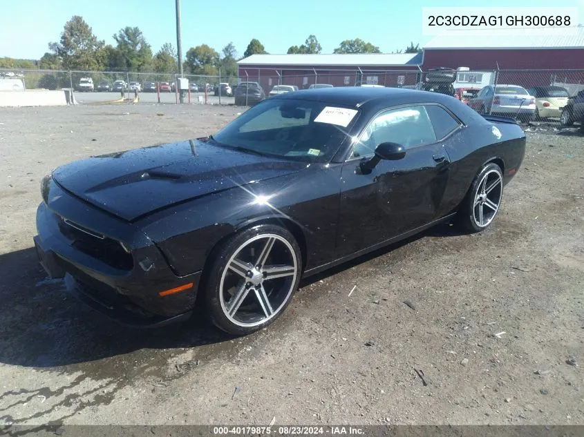 2C3CDZAG1GH300688 2016 Dodge Challenger Sxt Plus