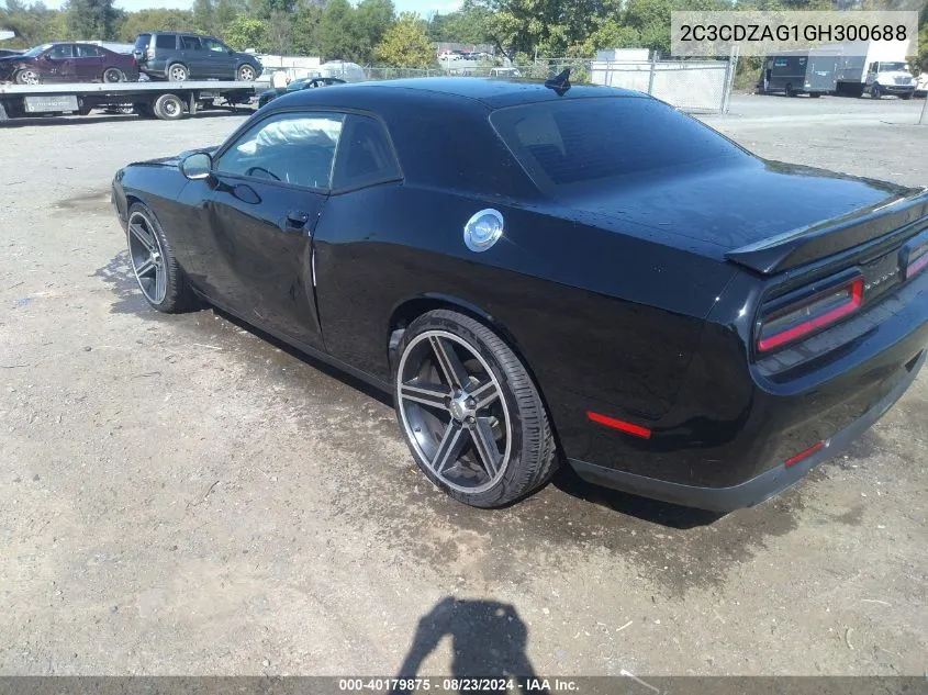 2C3CDZAG1GH300688 2016 Dodge Challenger Sxt Plus