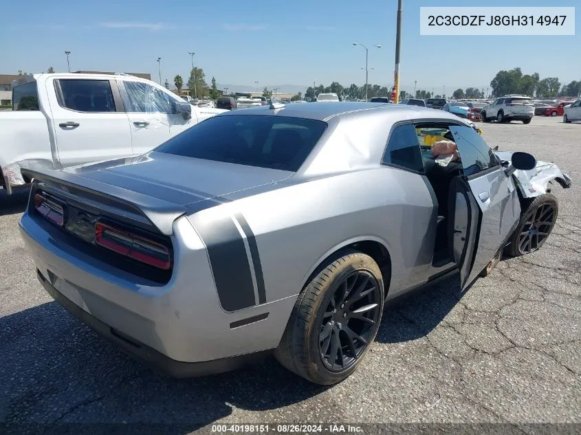 2016 Dodge Challenger R/T Scat Pack VIN: 2C3CDZFJ8GH314947 Lot: 40198151