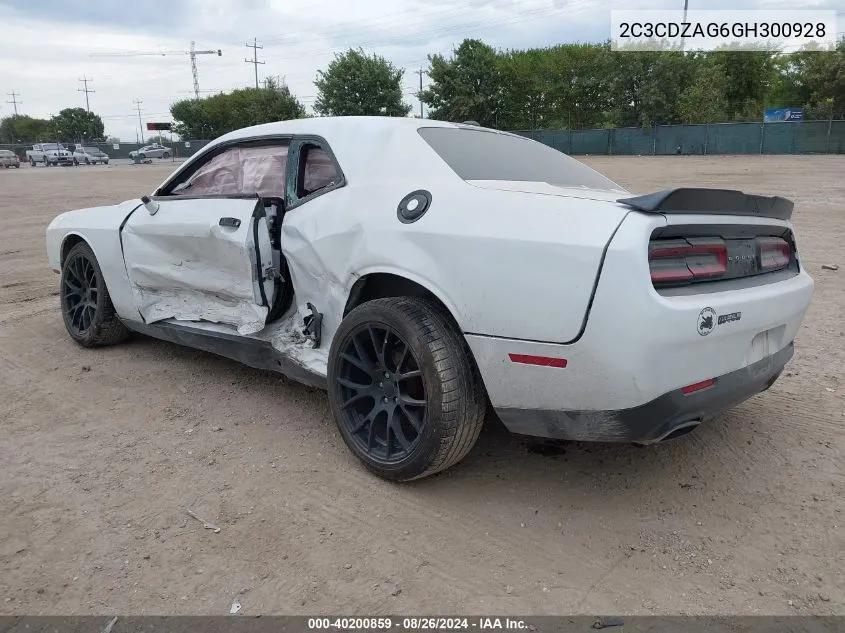 2016 Dodge Challenger Sxt VIN: 2C3CDZAG6GH300928 Lot: 40200859